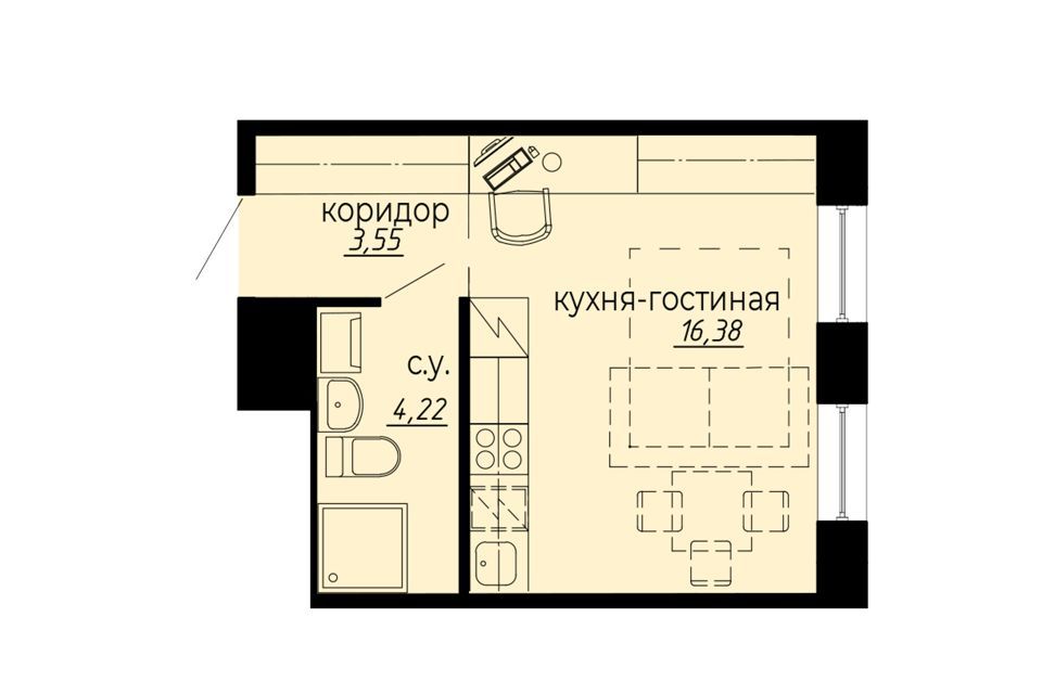 квартира г Санкт-Петербург ул Курчатова 9 Выборгский район фото 1