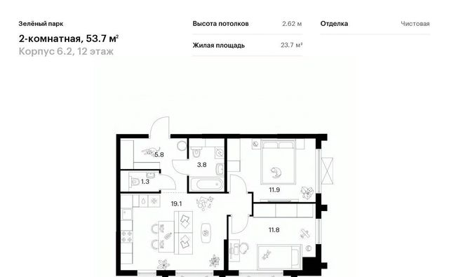 ЖК Зелёный Парк 6/2 направление Ленинградское (северо-запад) ш Пятницкое фото
