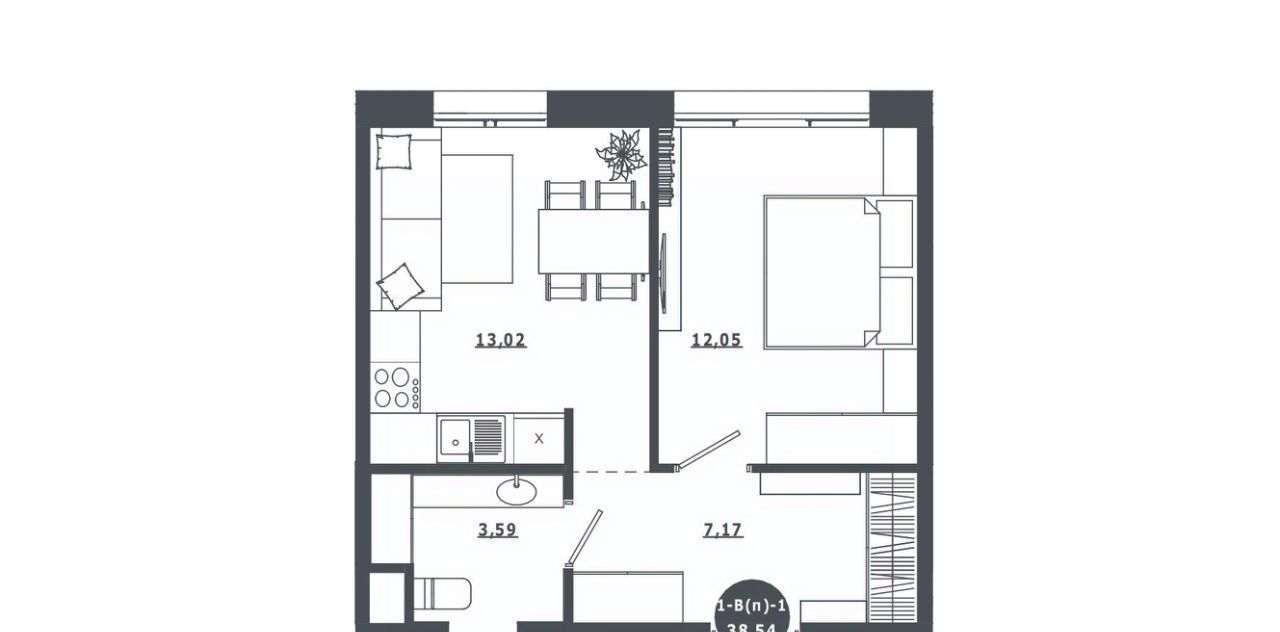 квартира г Нефтеюганск мкр 9-й 4/2 фото 1