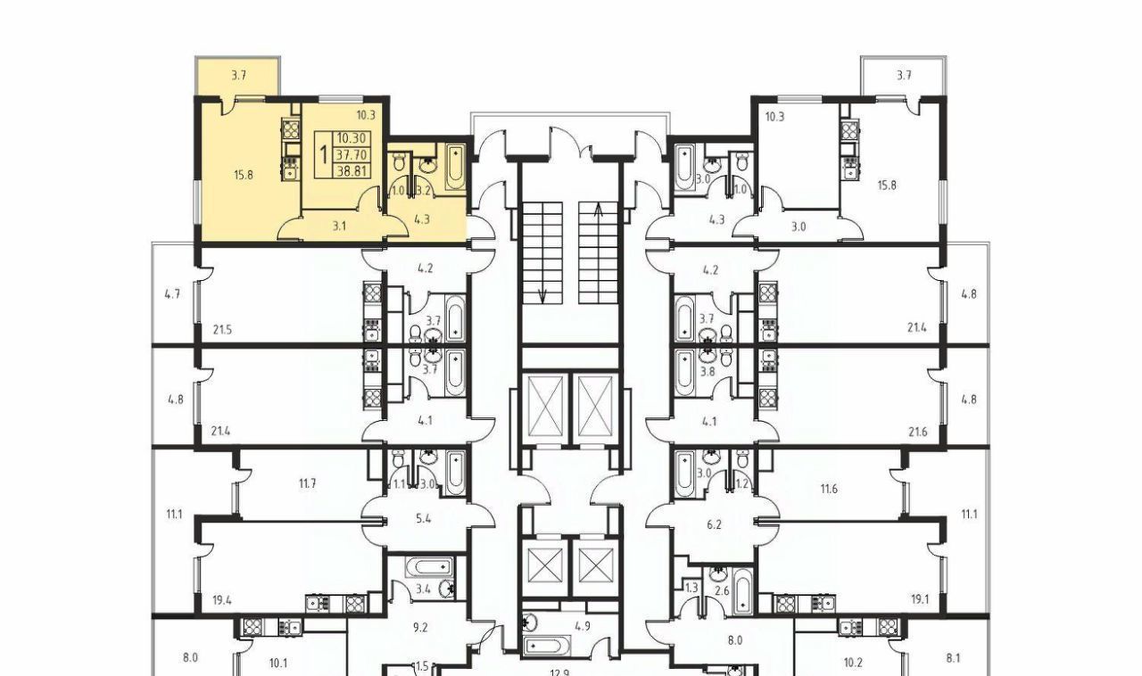 квартира г Краснодар р-н Карасунский ул Автолюбителей 1дк/2 фото 1