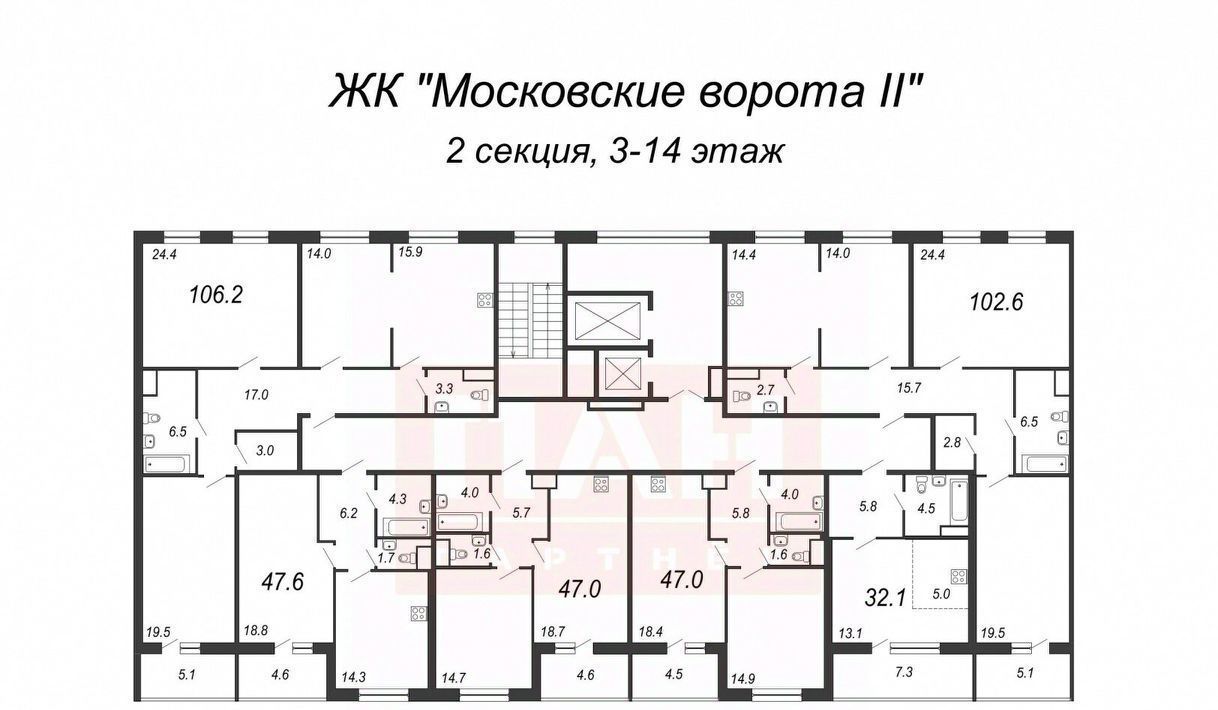 квартира г Санкт-Петербург метро Московские Ворота ул Парфёновская 17 фото 5