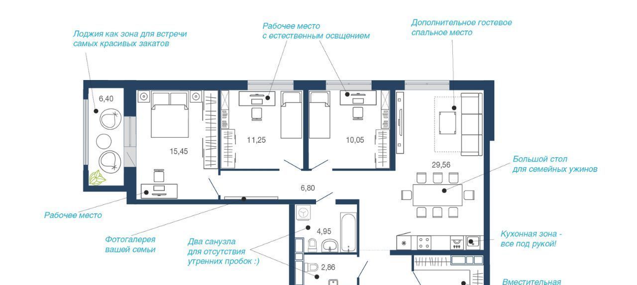 квартира г Липецк р-н Советский микрорайон «Елецкий» 2/12 фото 1