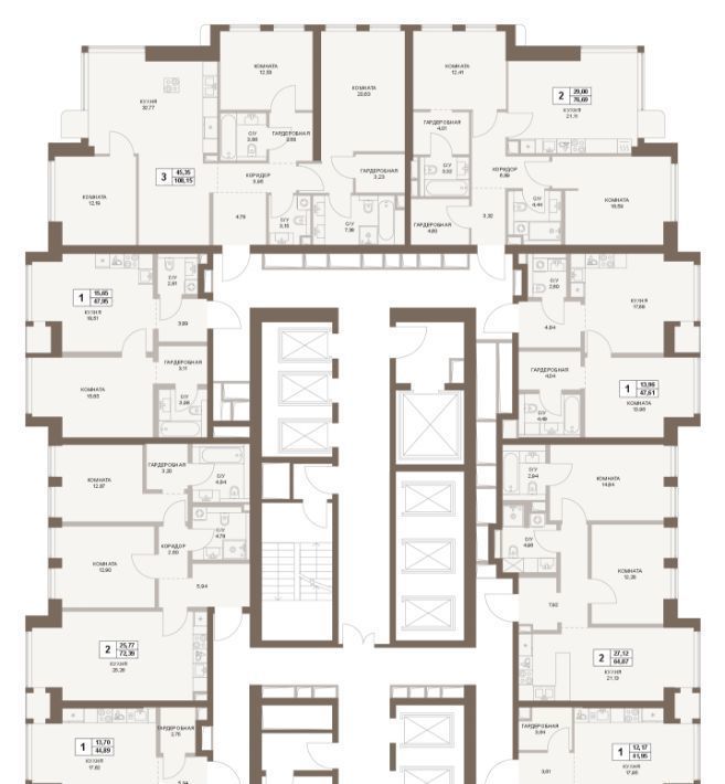 квартира г Москва метро Площадь Гагарина 5-й Донской проезд, вл 21к 6 фото 2