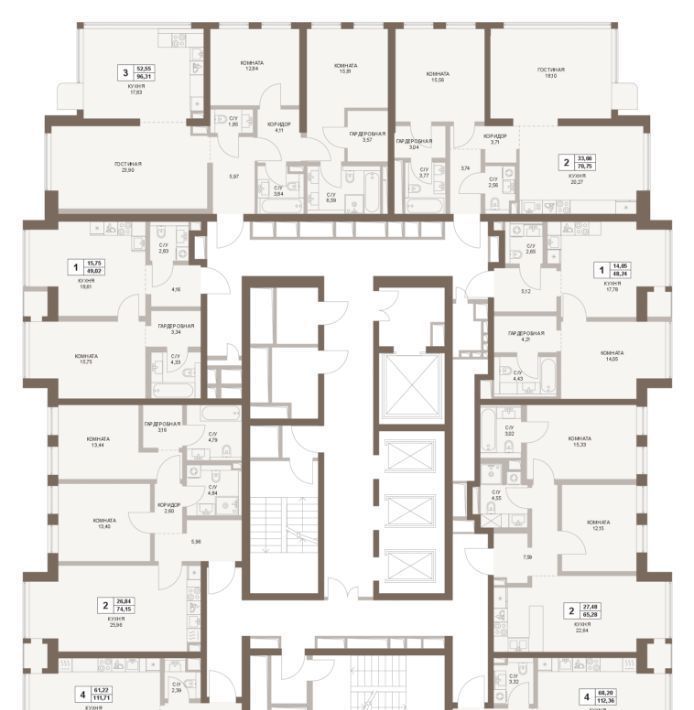 квартира г Москва метро Площадь Гагарина 5-й Донской проезд, вл 21к 6 фото 2