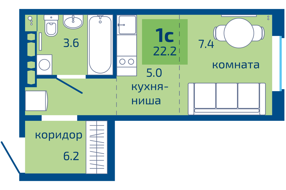 квартира г Пермь ул Целинная 59 городской округ Пермь фото 1