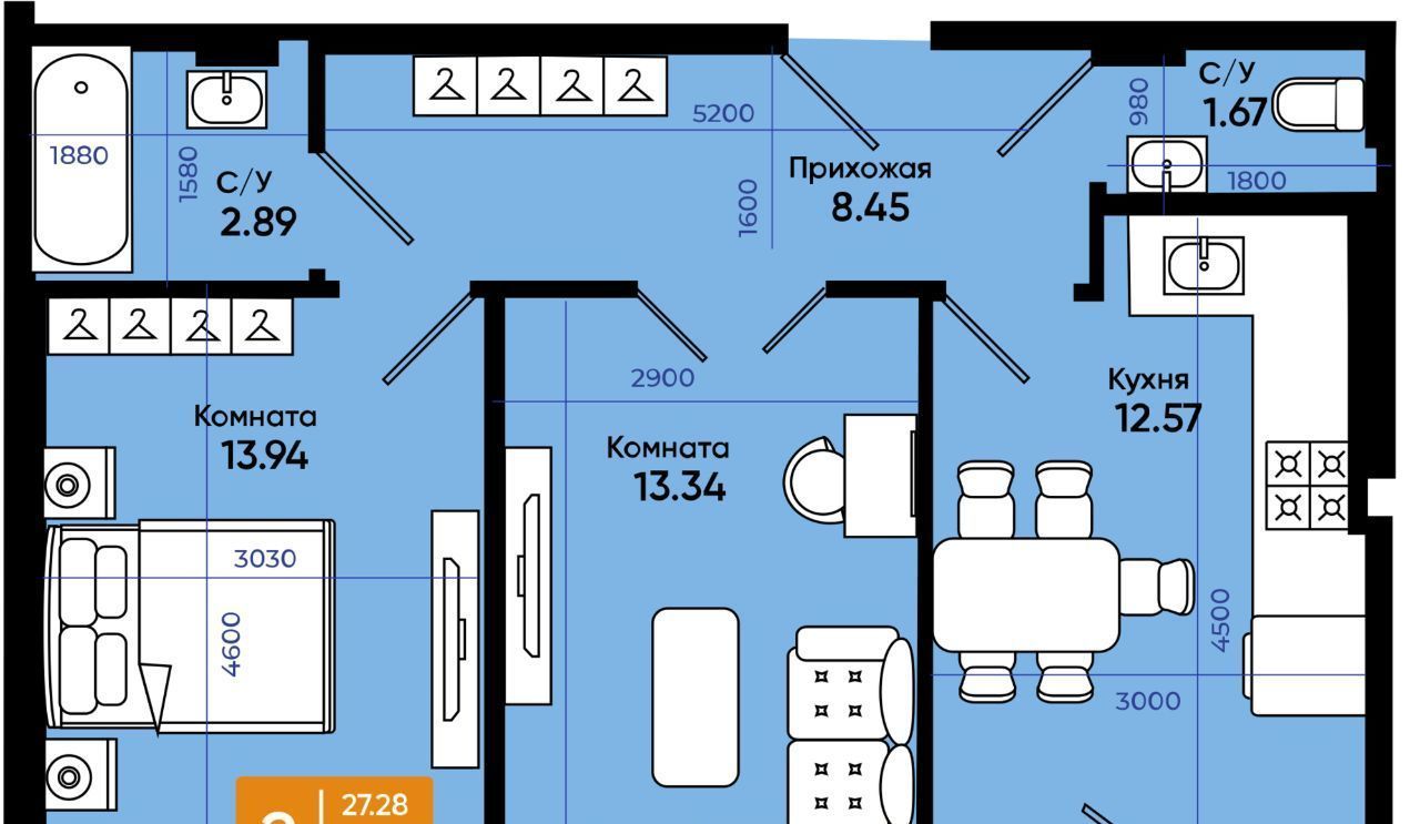 квартира г Батайск ЖК «Комсомольский» фото 1