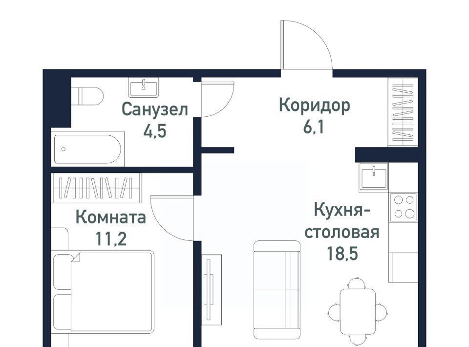 квартира р-н Сосновский п Пригородный ул Ласковая 1 Кременкульское с/пос фото 1