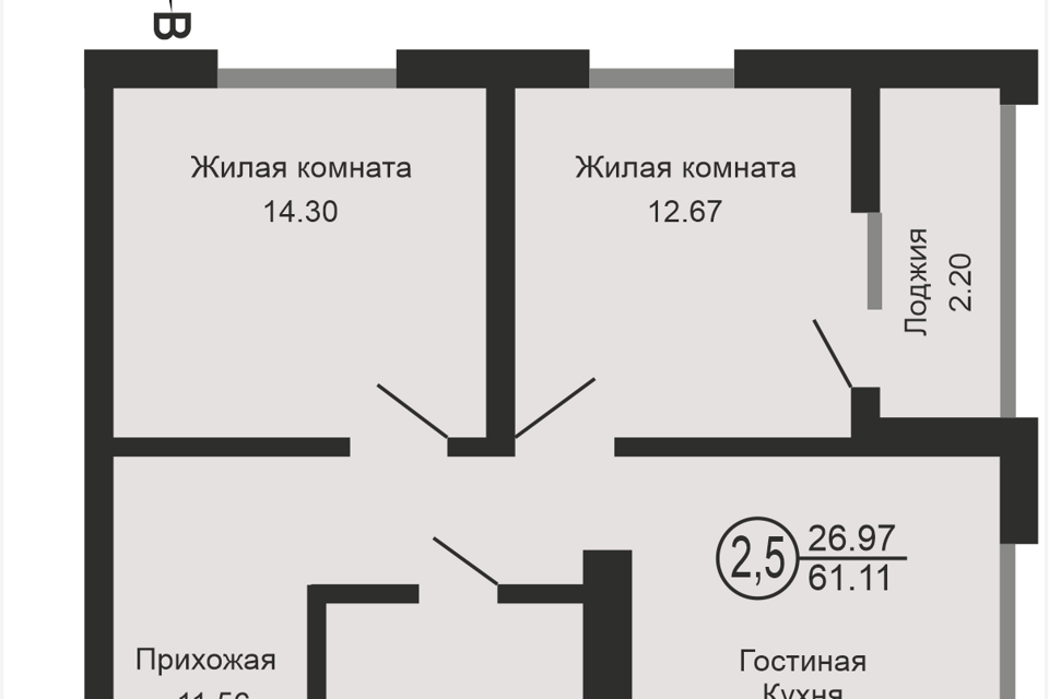 квартира г Оренбург ул Акулова 1 городской округ Оренбург фото 1