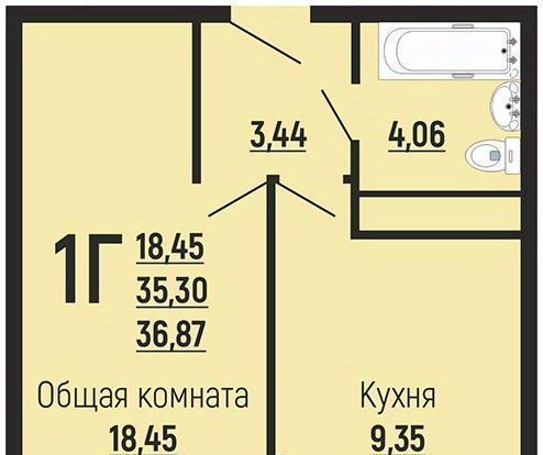 квартира г Краснодар р-н Прикубанский Славянский микрорайон ул Заполярная 39к/9 фото 1