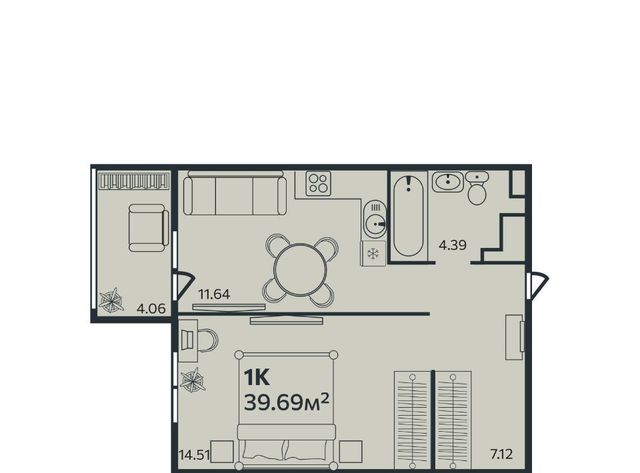 квартира р-н Центральный дом 10к/2 фото