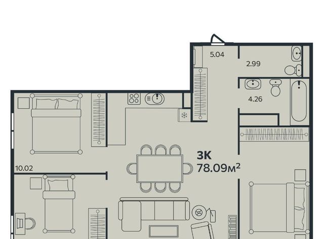 квартира р-н Центральный дом 10к/2 фото