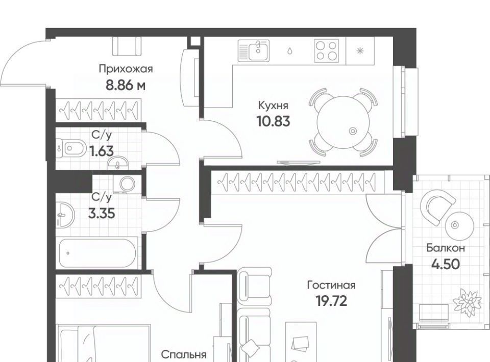 квартира г Казань Козья слобода ул Гаврилова 5бк/1 фото 1