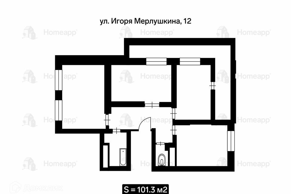 квартира г Красногорск ул Игоря Мерлушкина 12 городской округ Красногорск фото 2