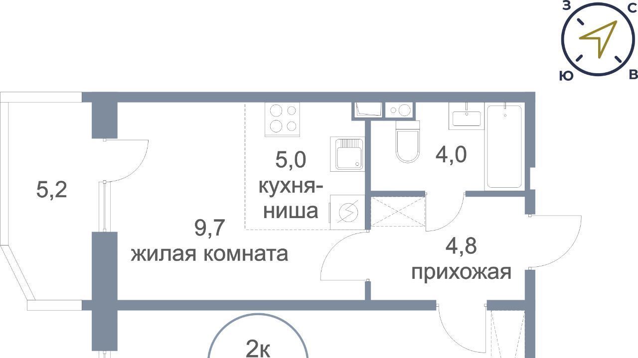 квартира г Сургут ул Александра Усольцева 2 36-й фото 1