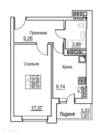 квартира г Батайск городской округ Батайск, улица Клары Цеткин, 176А фото 1