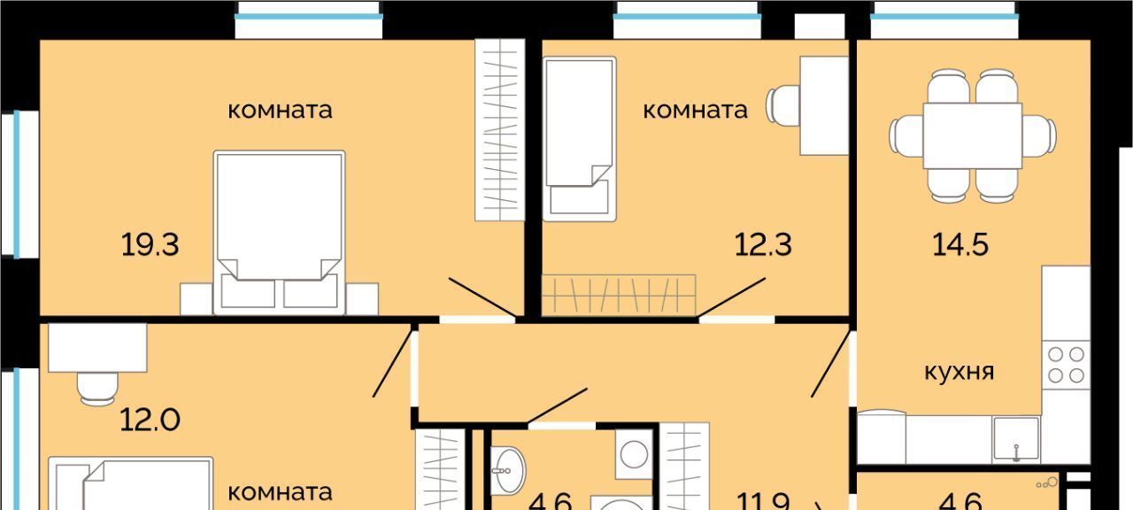 квартира г Пермь р-н Свердловский ул Куйбышева 135 фото 1