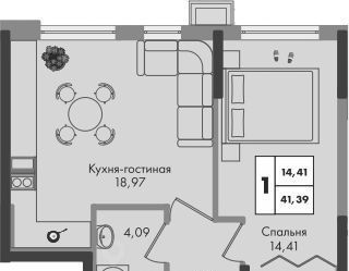 квартира г Краснодар р-н Прикубанский ул им. генерала Брусилова 1/1 5 лит фото 1