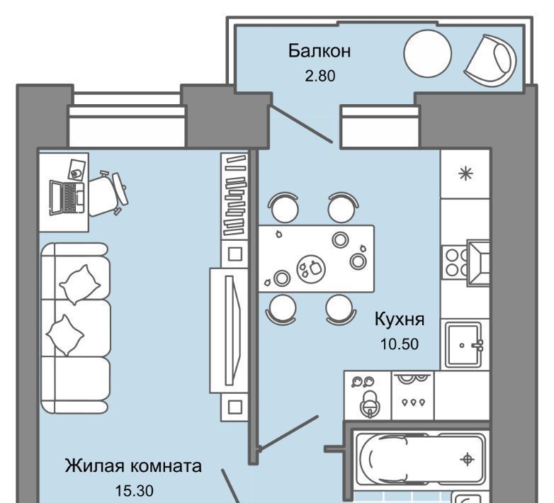 квартира г Пермь р-н Дзержинский ул Дзержинского 31а фото 1