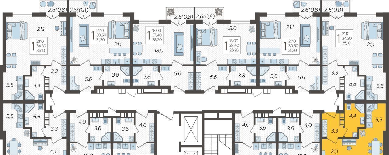 квартира г Сочи р-н Адлерский ул Искры 88к/1 фото 2