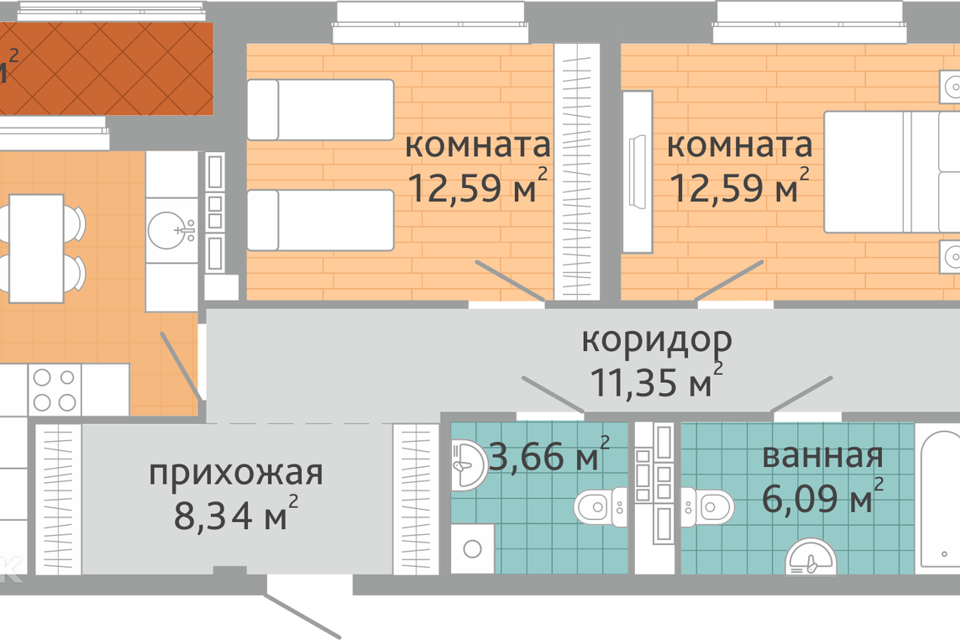 квартира г Екатеринбург б-р Верх-Исетский Екатеринбург, муниципальное образование фото 1