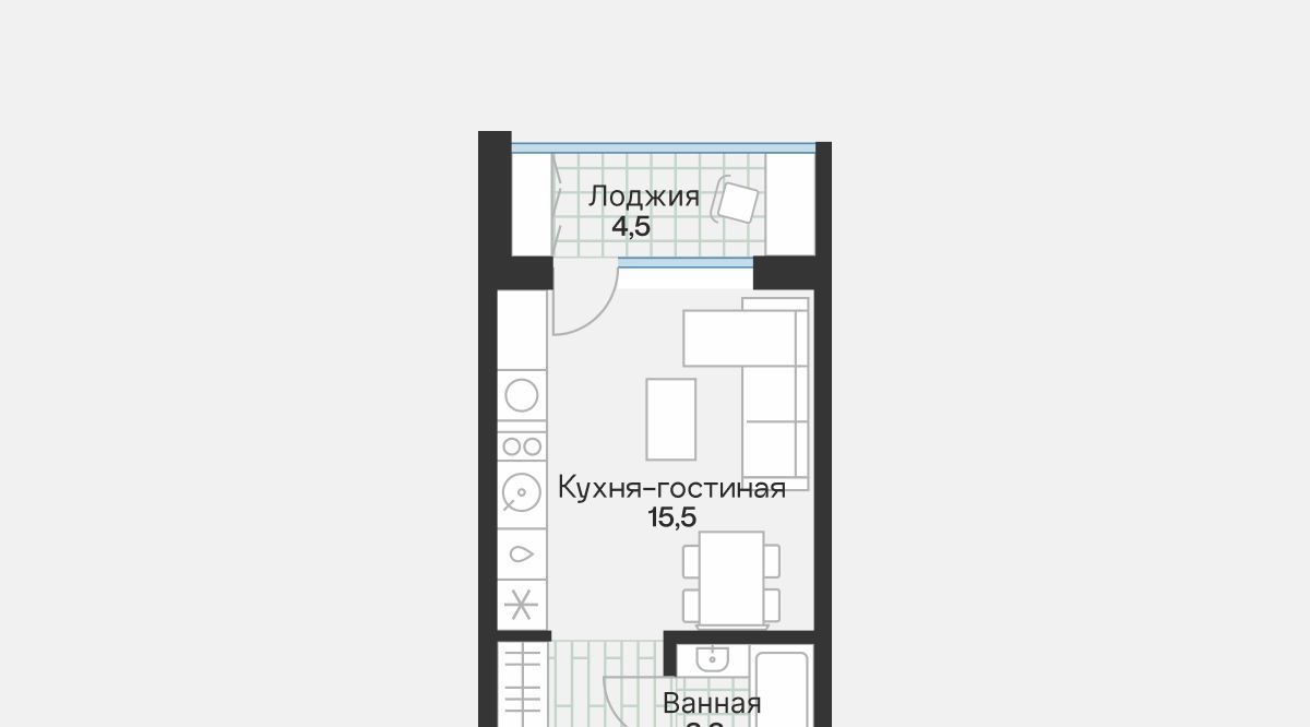 квартира г Тюмень р-н Калининский ул Ямская 1/26 159с фото 4