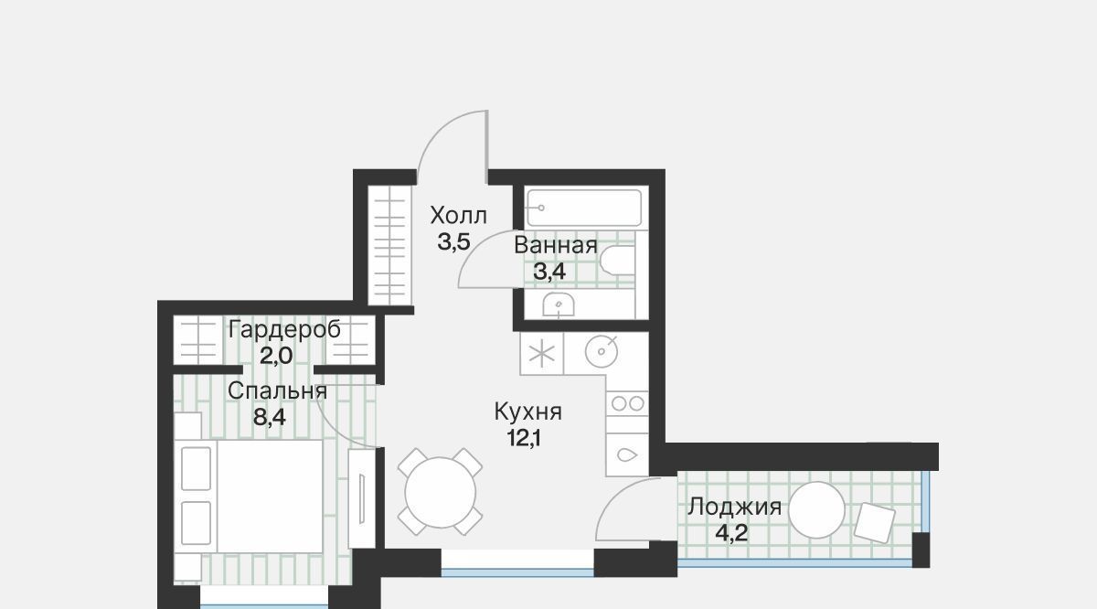 квартира г Тюмень р-н Калининский ул Ямская 1/25 159с фото 4