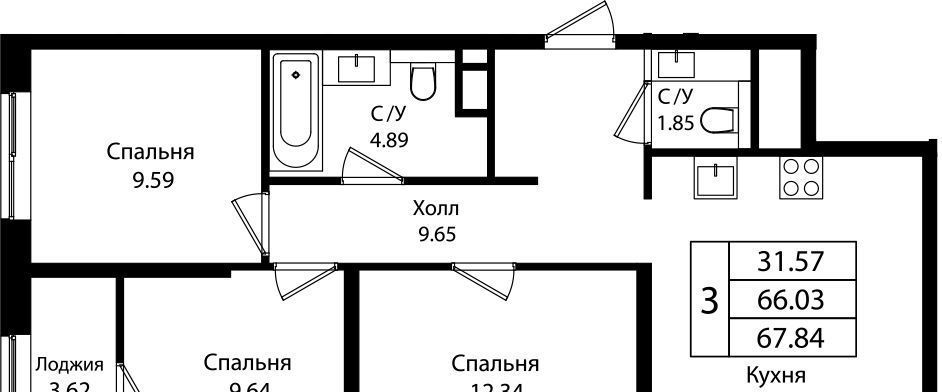 квартира г Краснодар р-н Карасунский ул Сормовская 1/2к 1 фото 1