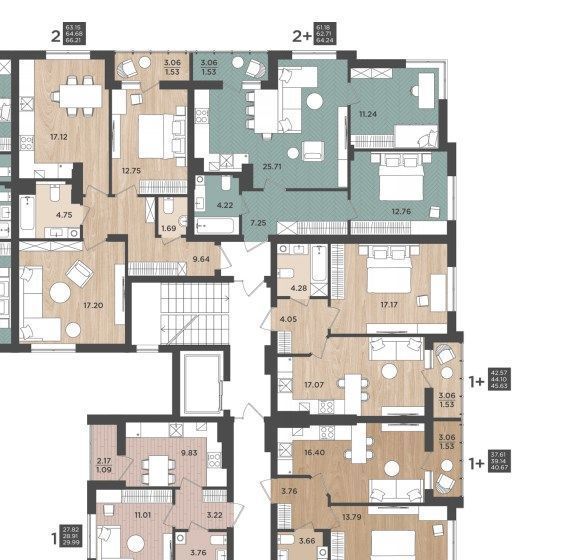 квартира г Калининград р-н Московский ул Интернациональная 16 фото 2