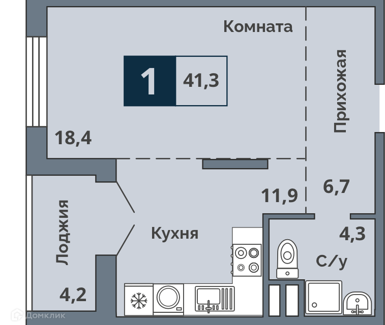 квартира г Курган ул Коли Мяготина 168 городской округ Курган фото 1