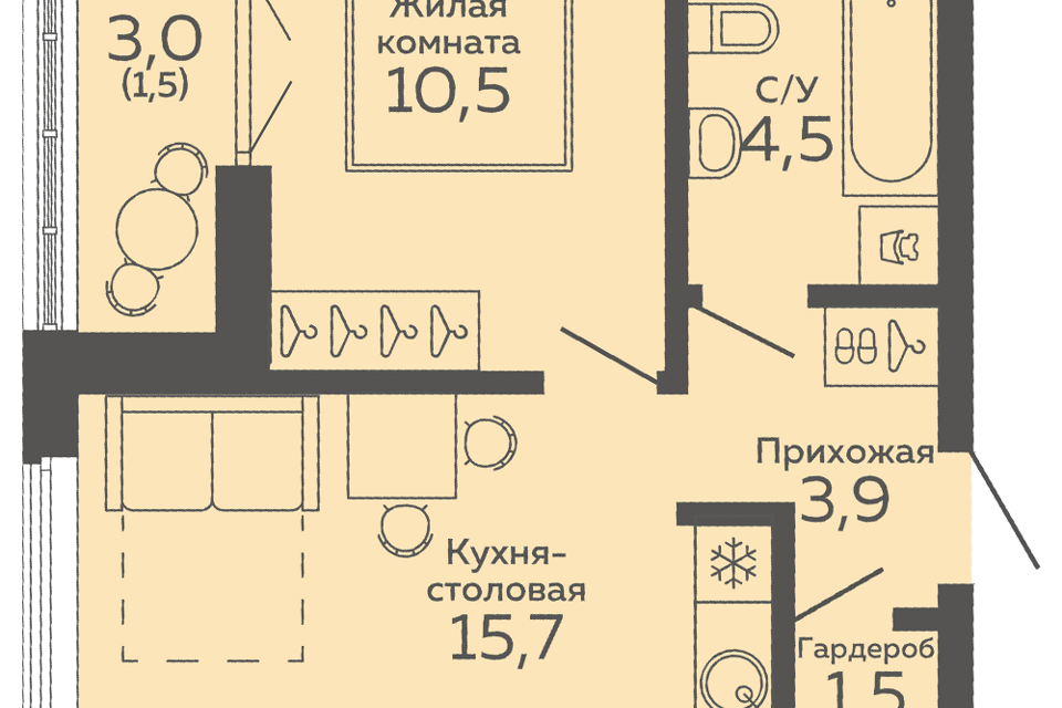 квартира г Екатеринбург ул 8 Марта 204г Екатеринбург, муниципальное образование фото 1