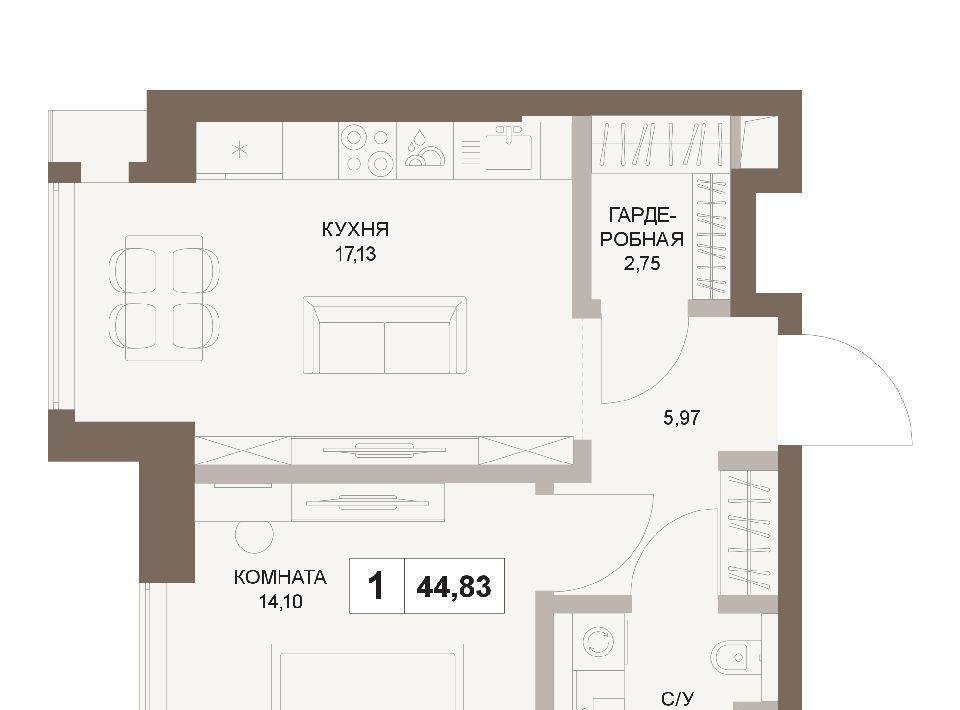 квартира г Москва метро Площадь Гагарина 5-й Донской проезд, вл 21к 6 фото 1