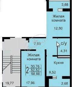 квартира г Калуга ул Минская 11 городской округ Калуга фото 5