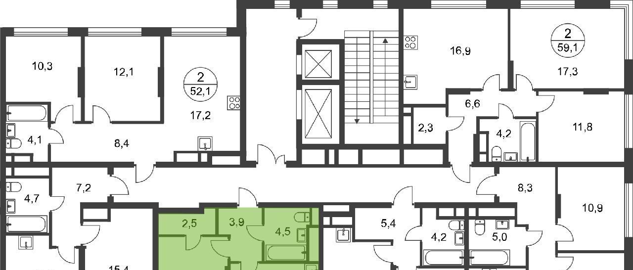 квартира г Москва п Внуковское метро Говорово Переделкино Ближнее мкр, 17-й кв-л, к 2 фото 28