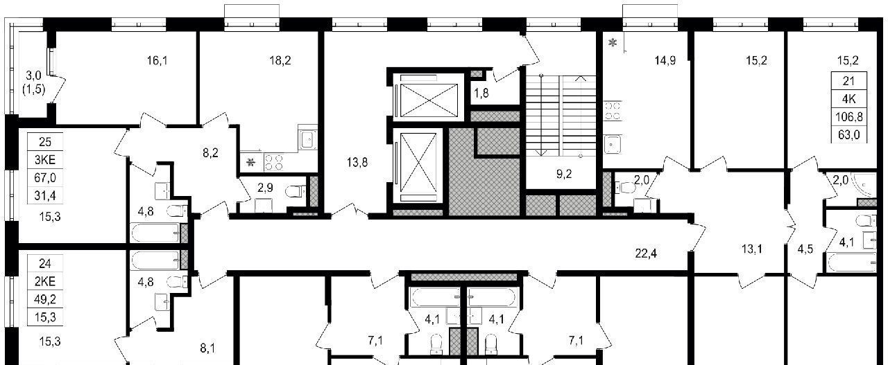 квартира г Москва метро Водный стадион ул Михалковская 48с/8 фото 2