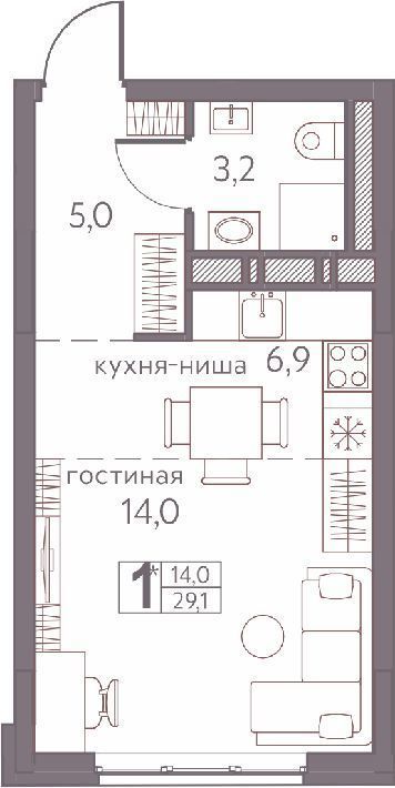 квартира г Пермь р-н Мотовилихинский ул Серебристая 3а фото 1