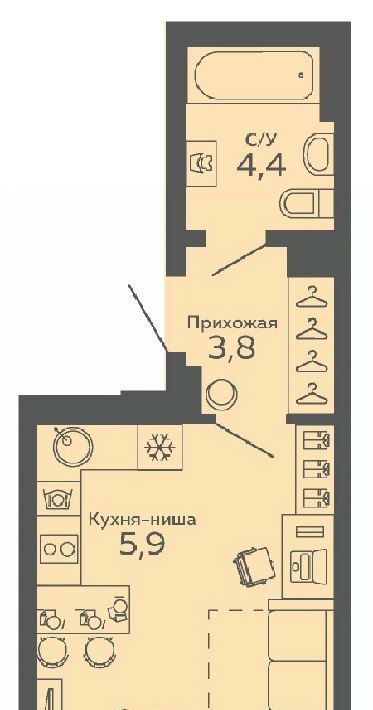 квартира г Екатеринбург Ботаническая б-р Новосинарский 2 фото 1
