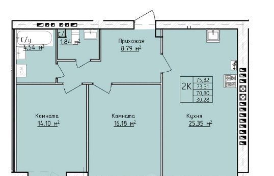 квартира г Ярославль р-н Заволжский пр-кт Машиностроителей фото 1