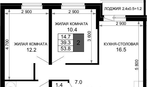 квартира г Краснодар р-н Прикубанский ЖК «Дыхание» фото 1