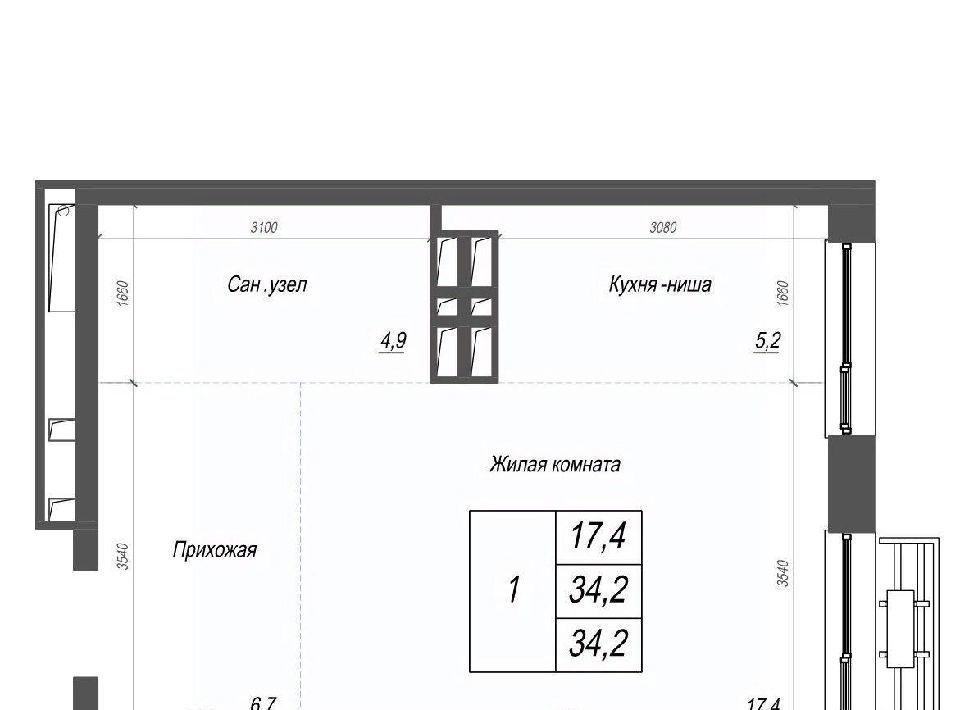 квартира г Владивосток р-н Ленинский ул Невельского фото 1