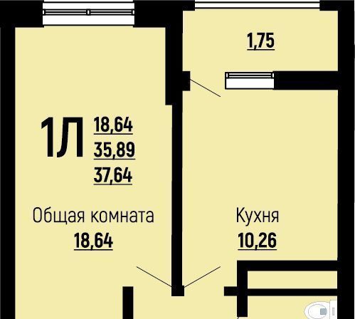 квартира г Краснодар р-н Прикубанский Славянский микрорайон ул Заполярная 39к/7 фото 1