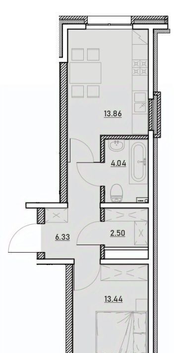 квартира г Иркутск р-н Ленинский Иркутск-2 Зенит жилой комплекс фото 1