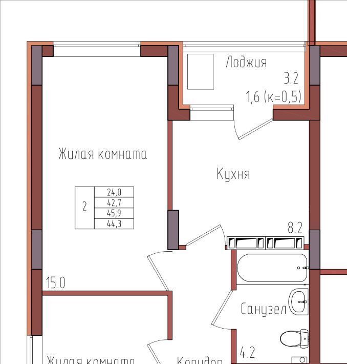 квартира г Калининград р-н Центральный ул Дубовая аллея фото 1