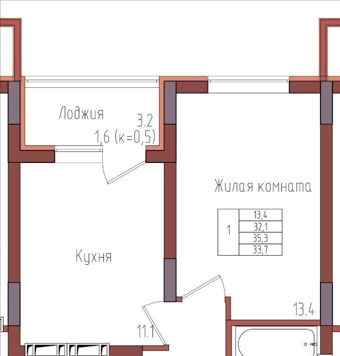 квартира г Калининград р-н Центральный ул Дубовая аллея фото 1