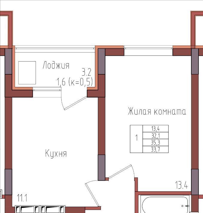 квартира г Калининград р-н Центральный ул Дубовая аллея фото 1