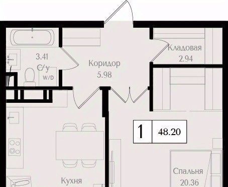 квартира г Москва метро Семеновская ЖК «Преображенская площадь» площадь фото 1