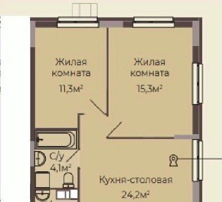 квартира г Нижний Новгород Парк культуры Соцгород ЖК «Трио» жилрайон, 1-й мкр фото 1