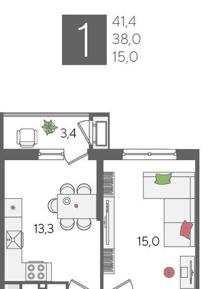 квартира г Краснодар р-н Карасунский ул Новороссийская 102/4 фото 1