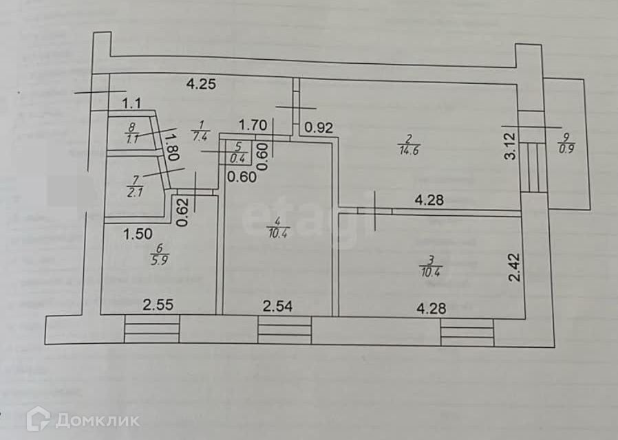 квартира р-н Альметьевский г Альметьевск ул Чапаева 4 фото 10