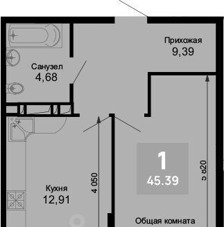 квартира г Краснодар р-н Прикубанский ул Ростовское Шоссе 30/6 фото 1