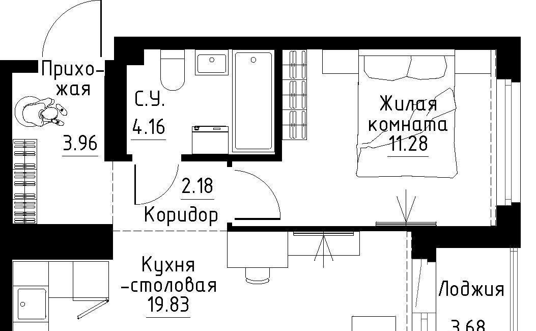 квартира г Екатеринбург Ботаническая б-р Золотистый 13 фото 1